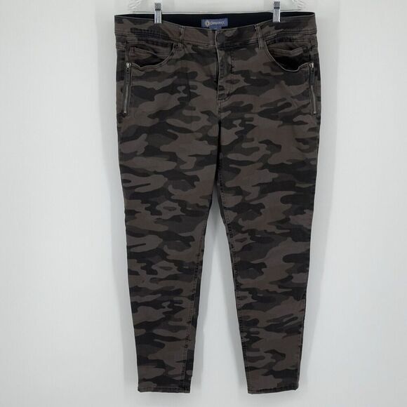 DEMOCRACY JEANS "Ab"solution Booty Lift Jegging Camo Print Stretch Womens Sz 16 - Picture 1 of 15